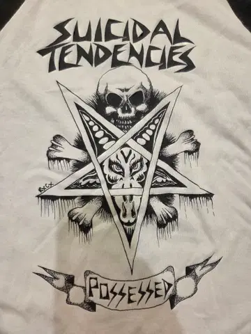 usa Suicidal Tendencies 래글런 T셔츠