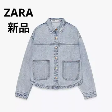 [ 미사용 새상품 ] ZARA 데님 자켓 라이트 블루