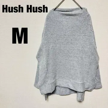 Hus Hush 하쉬아쉬 심플 무지 니트 비대칭 월드
