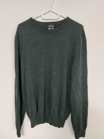 A.P.C. 크루넥 스웨터 M 모스그린