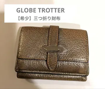 GLOBE TROTTER 3단 폴더형 지갑 골드