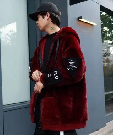 AFYF FUR ZIP PK / 빅 실루엣 퍼 블루종