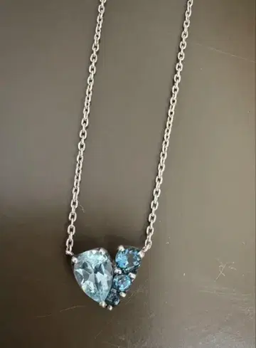 스타 주얼리 silver925 블루 토파즈 아쿠아 마린 목걸이
