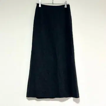 n0803 [루니] 롱 스커트 블랙 스트레치 큐티메