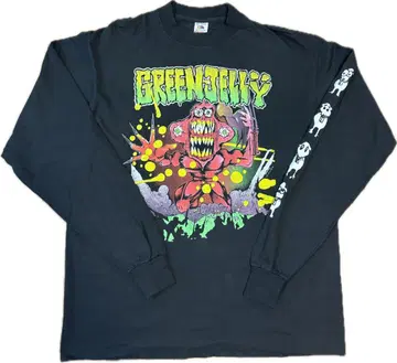 GREEN JELLY 롱 슬리브 T셔츠 블랙