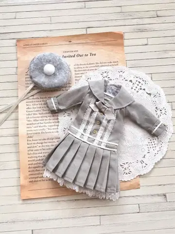 리카짱 캐슬 작은 가게 세일러 원피스 베레모 22cm