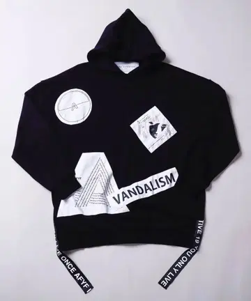 AFTF 풀오버 후드티 블랙