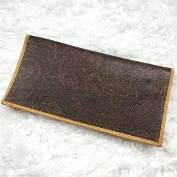 ETRO 에트로 장지갑 PVC 페이즐리 무늬 이단 접이식 지갑 멀티 컬러