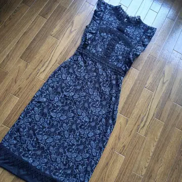 자라 ZARA 원피스 타이트 파티 네이비