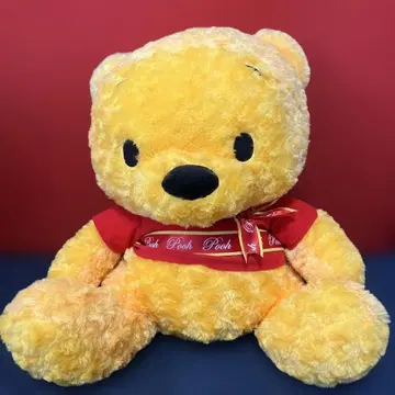 푸우 봉제 인형 빅 빨간색 셔츠
