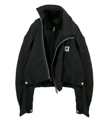 sacai x Carhartt 울 니트 블루종