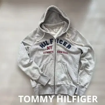 TOMMY HILFIGER 그레이 후드티 L 후드 부착 타미힐피거