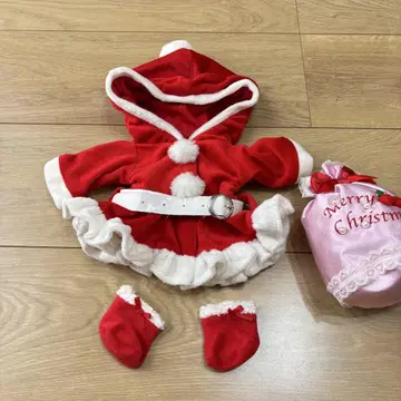 마더 가든 옷 갈아입기 의류 크리스마스 산타 드레스 우사모모 로지돌즈