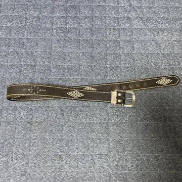 [ vintage ] 내로우 벨트 자수 스케이터 Y2K