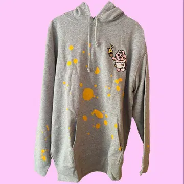 빤쮸토끼전 그레이 후드티