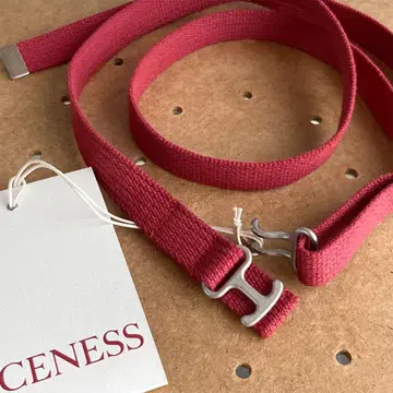 미사용품 NICENESS 명령어 벨트 Red
