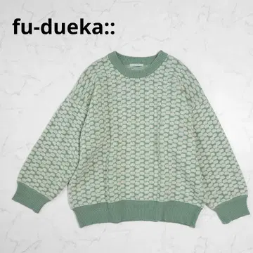fu-dueka:: 에이카 니트 두꺼운 원단  오버 사이즈 도트 무늬