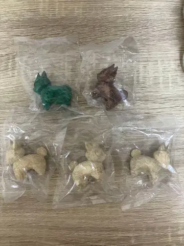 토우견 도구 마스코트 피규어 세트