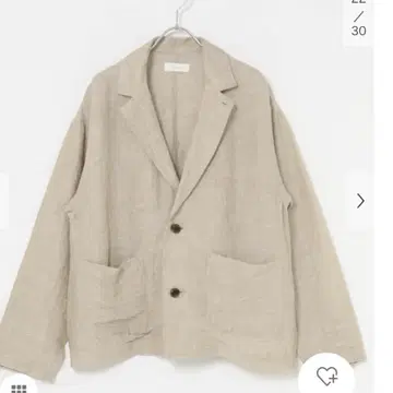 카구레 린넨 레이온 테일러드 자켓 미사용 새상품