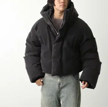 ENTIRE STUDIOS 다운 자켓 카키 덕 다운 덕 페더