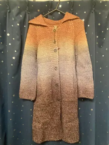 Chewin' Bacco 츄인바코 그라데이션 니트 롱 코트