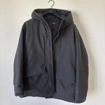 유니클로 UNIQLO 다크 그레이 자켓 후드 부착 XL 사이즈