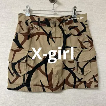 새상품급 X-girl 엑스걸 사다리꼴 스커트