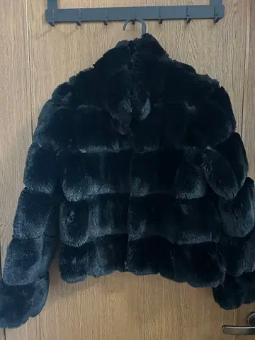 블랙 여성용 퍼 자켓