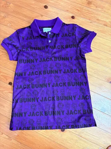 Jack Bunny!! 보라색 피케 셔츠 사이즈 00