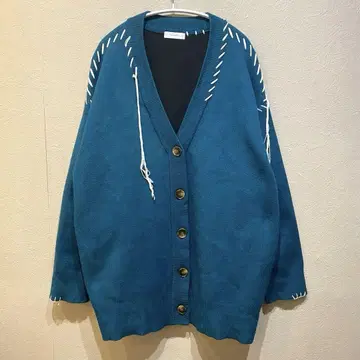 PAGEBOY W 페이스 핸드 스티치 가디건 F 사이즈