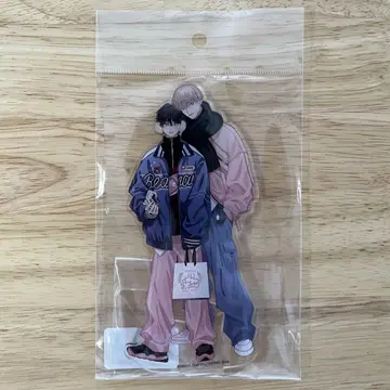 엇갈리는 키스 부채꼴 바닥 아크릴 스탠드