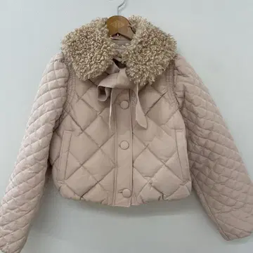 [ 새상품급 ] epine fur ribbon 에피누 퀼팅 아우터