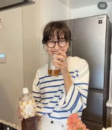 searoomlynn COTTON 패널 보더 티셔츠