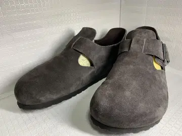 BIRKENSTOCK 그레이 스웨이드 클로그 샌들 26.5cm