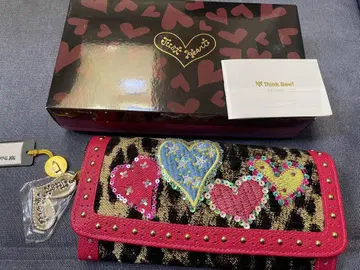 미사용 새상품 Think Bee!/싱크비! 애니멀 하트 장지갑