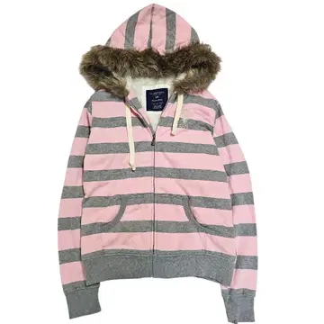 [ U.S. POLO ASSN. ] 새상품급 보더 지퍼 후드티 핑크