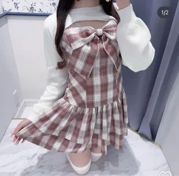 evelyn 리본 볼레로 원피스 핑크