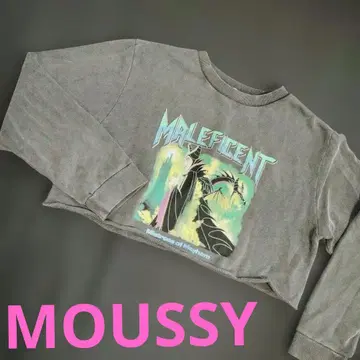 moussy Disney 말레피센트 크롭 맨투맨