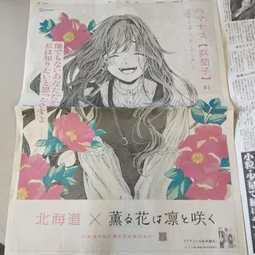 향기로운 꽃은 늠름하게 피다 아사히신문 홋카이도