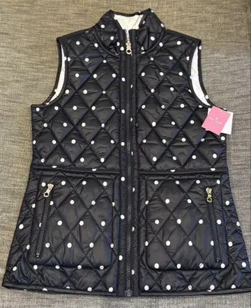 [미사용 새상품] katespade 리버서블 슬리브리스 다운 자켓