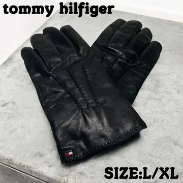 TOMMY HILFIGER 장갑 가죽 그로브 L/XL 염소 가죽