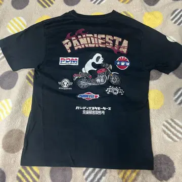 PANDIESTA 팬더 바이크 T셔츠 블랙