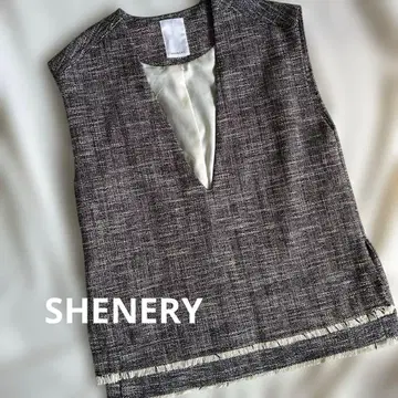 [ SHENERY ] 트위드 베스트 / 프리 사이즈