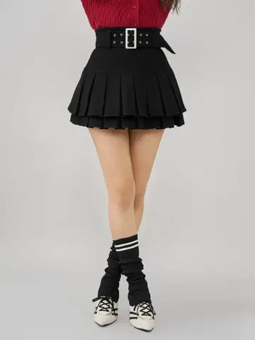다리치 Darich 더블 플리츠 미니 스커트