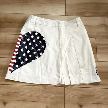 callaway 캘러웨이 골프 미국 국기 하트 무늬 스커트 SS
