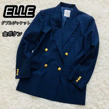 ELLE SPORTS 더블 자켓 골드 버튼