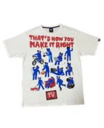 Blue Character Cartoon Tee