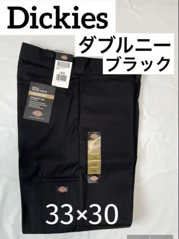 Dickies 더블니 33 x 30 블랙 디키즈