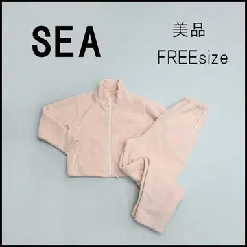 46933년 sea 시 여성 팬츠 셋업 플리스 핑크