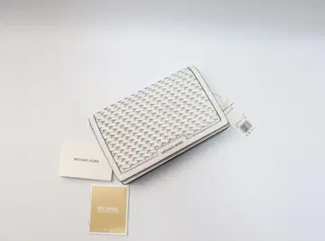 새상품 마이클코어스 JET SET 우븐 가죽 크로스바디 미디엄